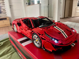 CaDA Master C61042w Supercar Ferrari 488 Klemmbausteine,3187/pcs Technik Groß Ferngesteuert Auto 1:8 Bausteine,MOC Sportwagen Modell Spielzeug