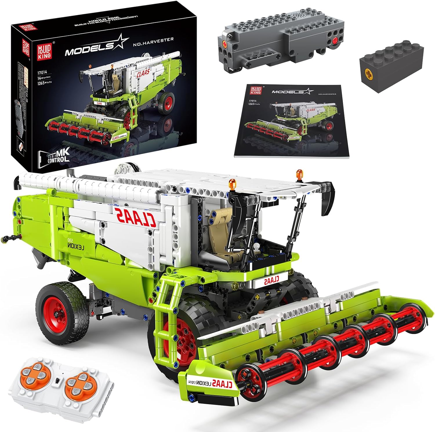 Technik Traktor Mähdrescher Technik Ferngesteuert Traktor Klemmbausteine Modellbau Kompatibel mit Lego Technik