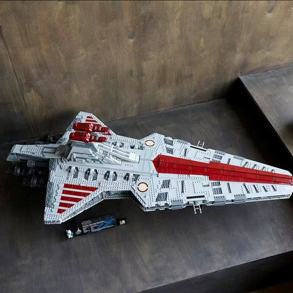 Venator Angriffskreuzer Modell, Republik Angriffskreuzer, 5374 Teile Mega Kreuzer Bausatz Kompatibel mit Star Wars Sternenzerstörer Modell