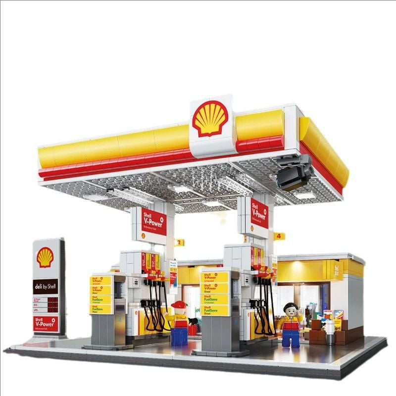 Shell Tankstelle Shell Retail Station - 1222 Teile - CaDa C66026W