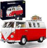 T1 Campingbus Modell, Kreativität Der öffentliche Bus Auto Modellauto Bausatz 2056 Teile