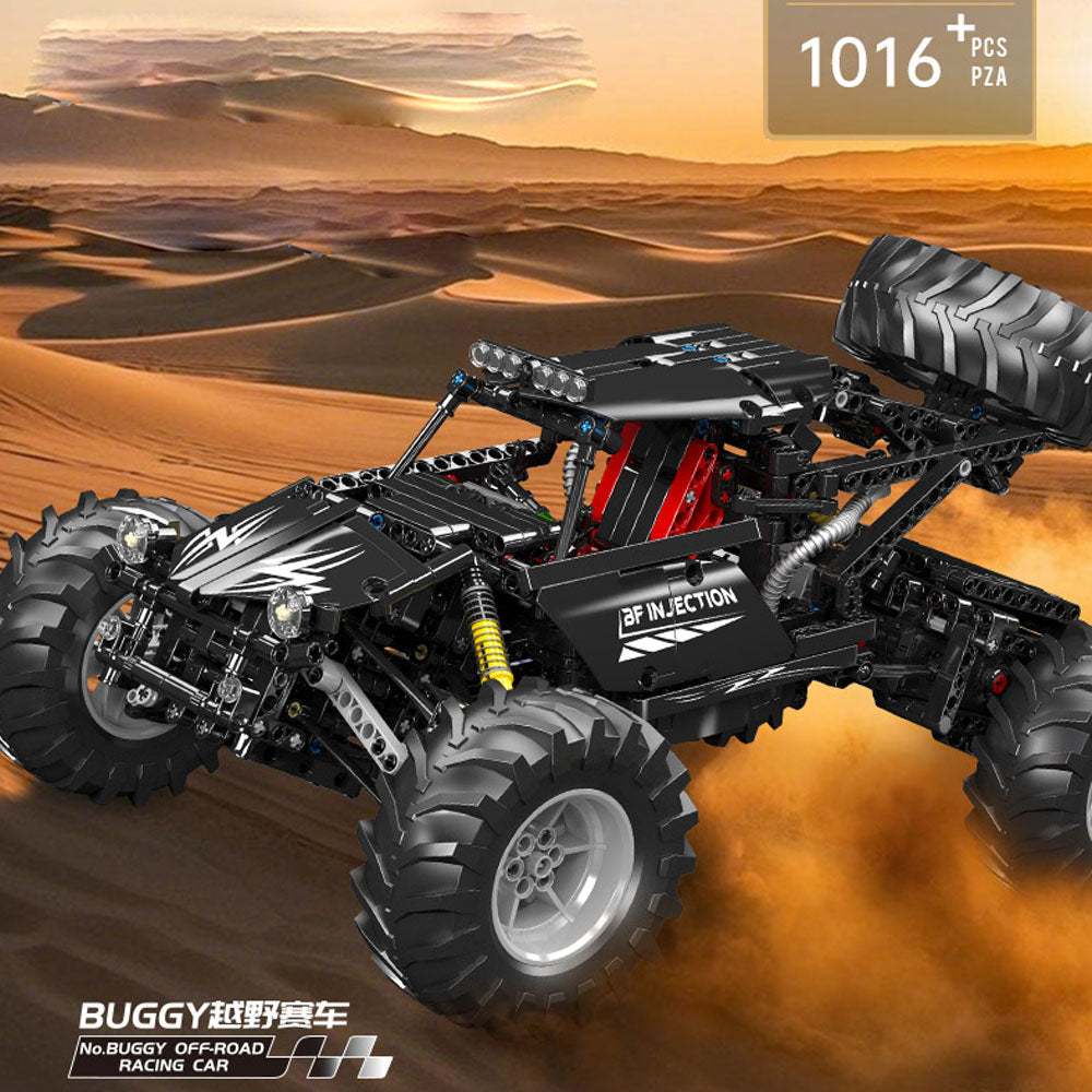 Technik Buggy Offroad Buggy Klemmbausteine Bausatz mit 3 Motor, 1016 Teile Groß MOC Buggy Bausteine, Realistische buggymodell-Sammlerstücke, Spielzeug Geschenke für Erwachsene