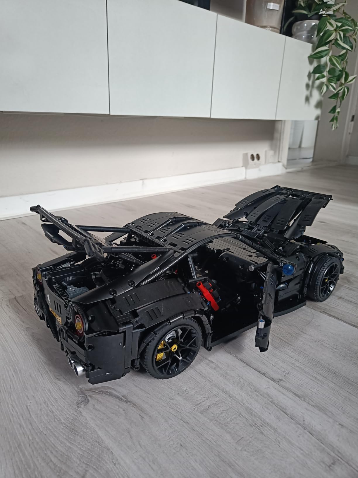 Technik Ferrari F12 Supercar Modell, 3097 Teile Groß Ferngesteuerter Klemmbausteine Sportwagen,1:8 MOC Technik Auto Modell Spielzeug