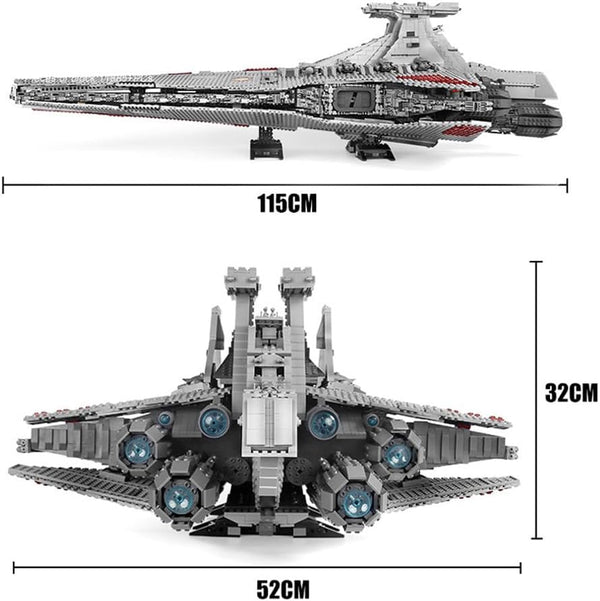 Venator Angriffskreuzer Modell, Republik Angriffskreuzer, 6685 Teile Mega Kreuzer Bausatz Kompatibel mit Star Wars Sternenzerstörer Modell