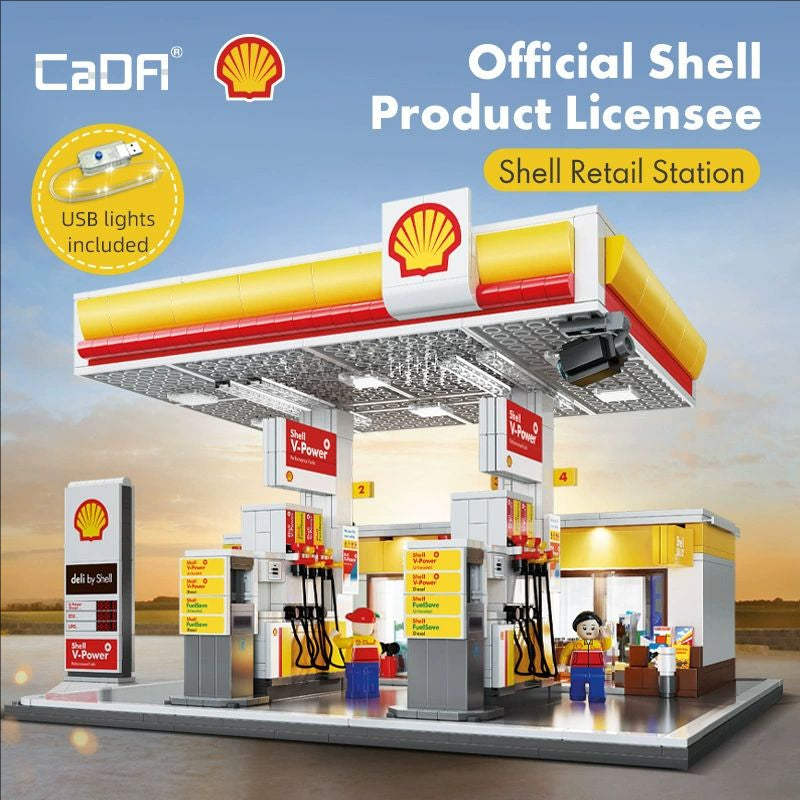 Shell Tankstelle Shell Retail Station - 1222 Teile - CaDa C66026W