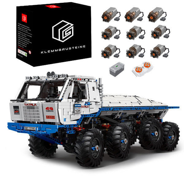 Technik Offroader TATRA LKW, 3640+ Teile Technik LKW mit 9 Motoren, Riesiges Modell Klemmbausteine Bauset Kompatibel mit LEGO Technik