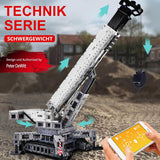 Technik Liebherr 11200 Kran mit 12 Motor, 4000 Teile, Technik Ferngesteuert Raupenkran LKW-Kran Kompatibel mit LEGO Technik