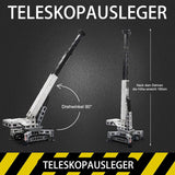 Technik Liebherr 11200 Kran mit 12 Motor, 4000 Teile, Technik Ferngesteuert Raupenkran LKW-Kran Kompatibel mit LEGO Technik