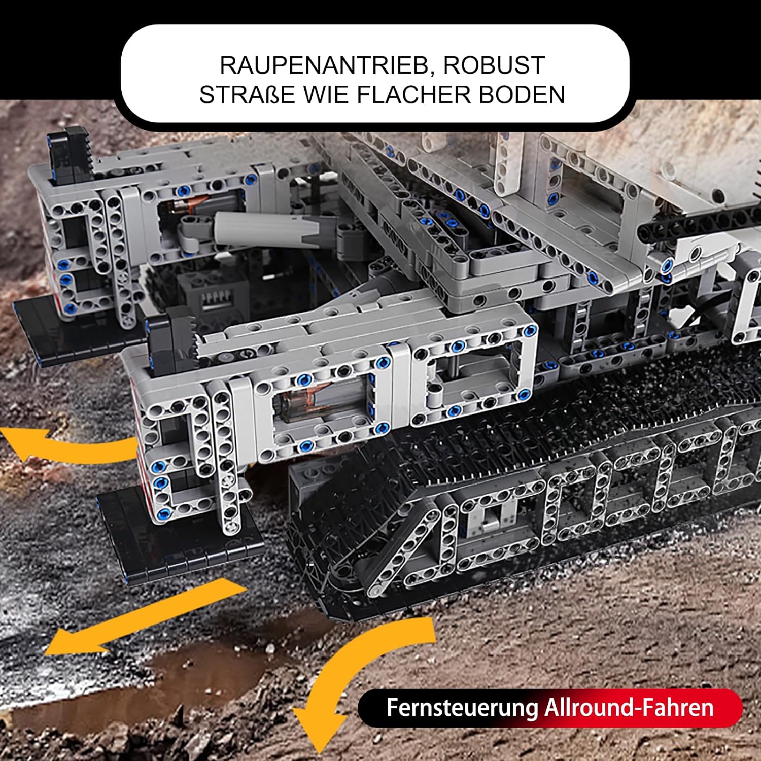 Technik Liebherr 11200 Kran mit 12 Motor, 4000 Teile, Technik Ferngesteuert Raupenkran LKW-Kran Kompatibel mit LEGO Technik