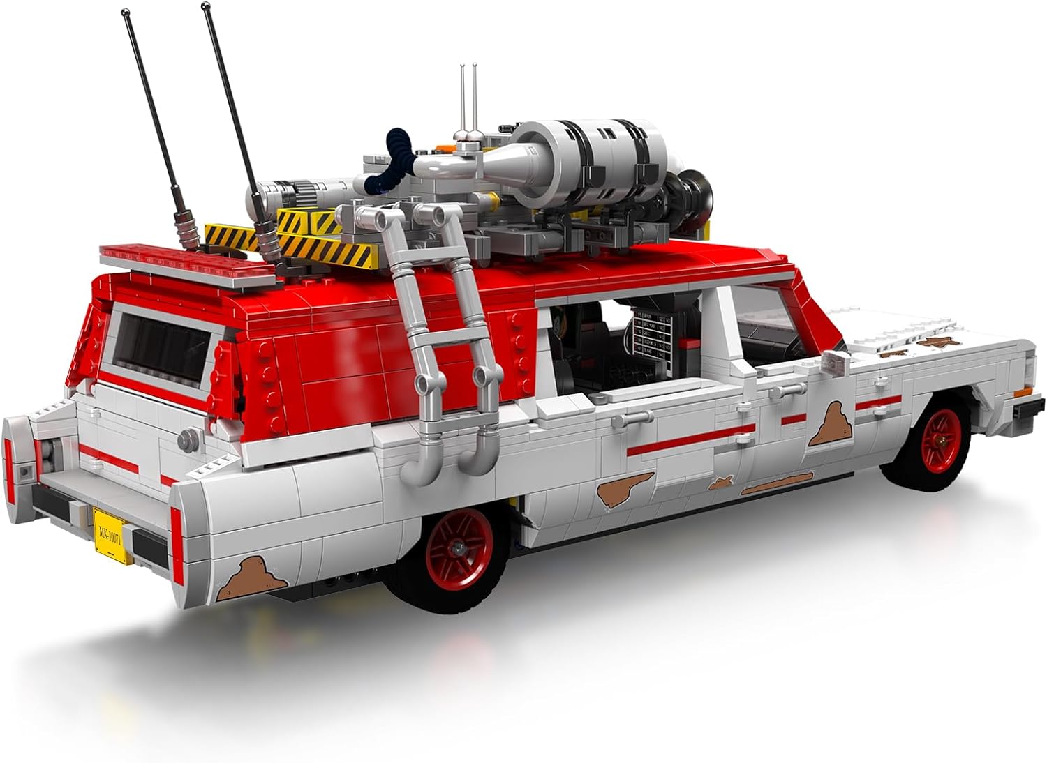 Technik Auto für Icons Geisterbus ECTO-1 Auto Modellauto Bausatz,2468 Teile Klemmbausteine