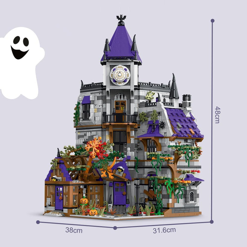 Mittelalterlich Burg Bausteine Set, 4190 Stück Mittelalter haus Modell Set mit Licht, MOC Groß Mittelalterliche Haus Model, Konstruktionsspielzeug Geschenke für Lego Haus