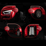 Technik Auto für Audi R8 Supersportwagen Modell, Technik Sportwagen Technik ferngesteuert Auto mit Motor Bausatz Kompatibel mit Lego Technik