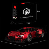 Technik Auto für Audi R8 Supersportwagen Modell, Technik Sportwagen Technik ferngesteuert Auto mit Motor Bausatz Kompatibel mit Lego Technik