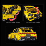 Technik Auto Benz A45 AMG, 1870 Teile Technik Supercar Technik Auto Ferngesteuert Modell, Technik Rennwagen Modell Kompatibel mit Lego Technik