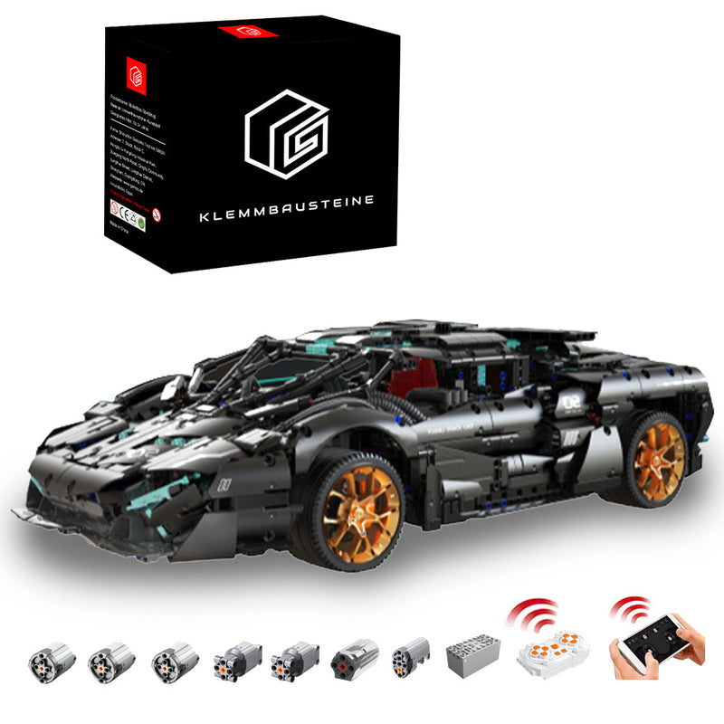 Technik Auto für Lamborghini Modell, 3520+ Teile Technik Auto Technik Sportwagen, 1:8 Groß MOC Technik Auto Modell Bauset Kompatibel mit LEGO Technik Auto, T3004