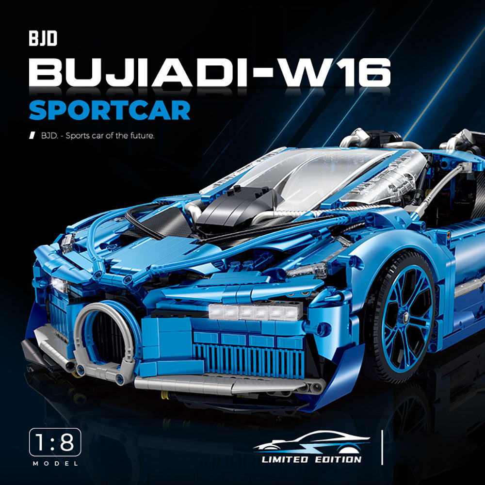 Technik Auto für Bugatti, 3800+ Teile Technik Auto Ferngesteuert Auto Motorisierte Sportwagen Modellbau Custom Bausteine Kompatibel mit Lego Technik Auto