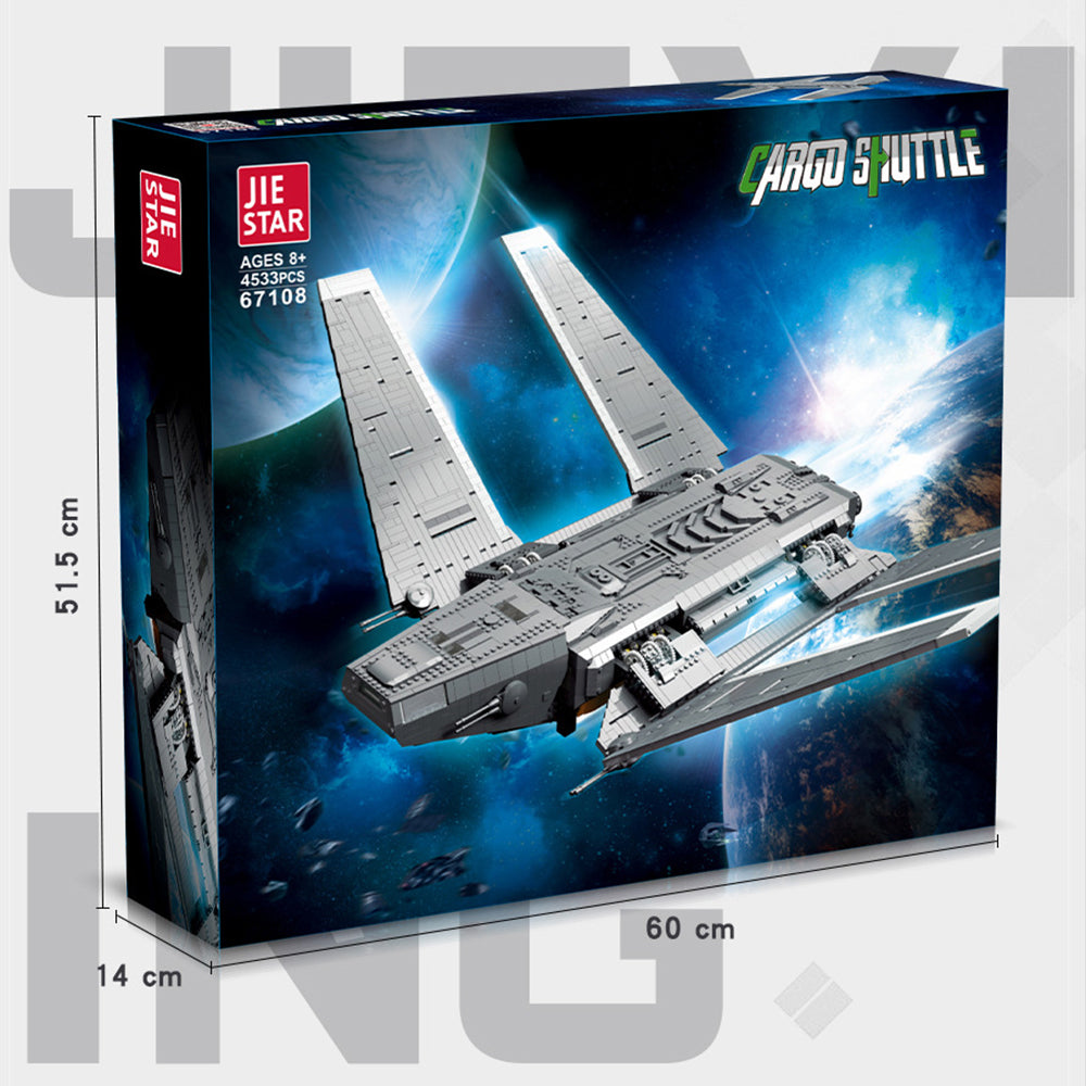 Cargo Shuttle fur Lego Star wars, 4533 Teile Raumschiff Modell Klemmbausteine Bauset Kompatibel mit Lego Star Wars