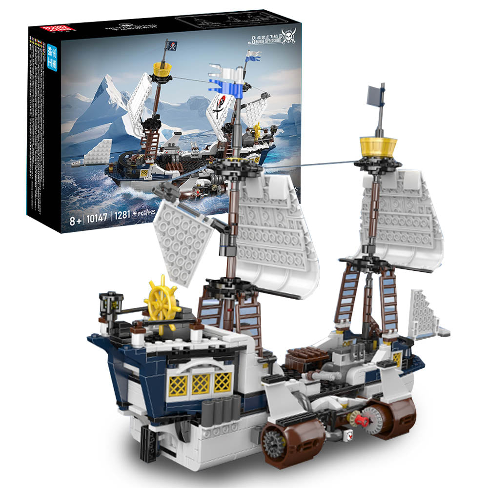 Technik SAVIOR SPACESHIP, 1281 Teile Segelschiff Klemmbausteine Bauset Kompatibel mit Lego Schiff