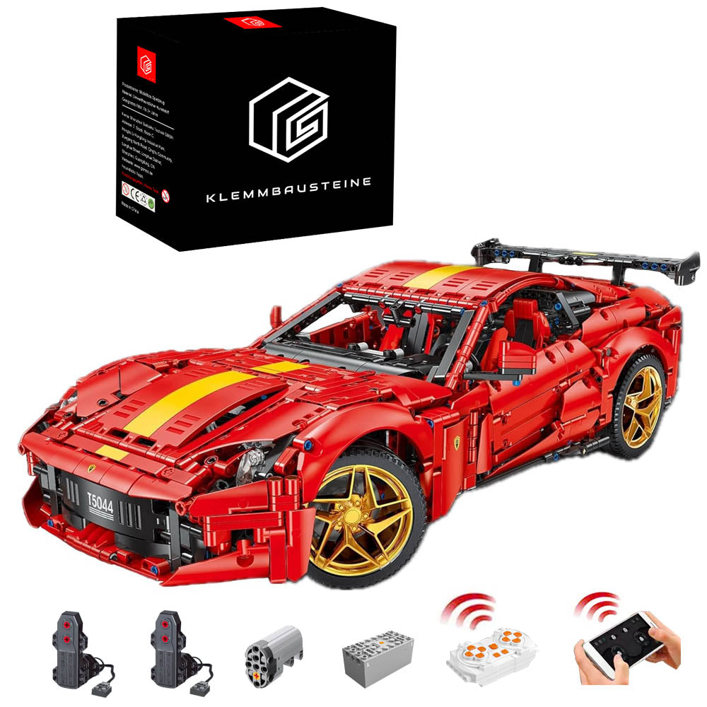 Technik Auto für Ferrari 812 Supercar, 2920+ Teile Technik Auto Bausatz MOC Bausatz, Technik Supersportwagen Technik Supercar Technik Auto 812 für Technik Auto