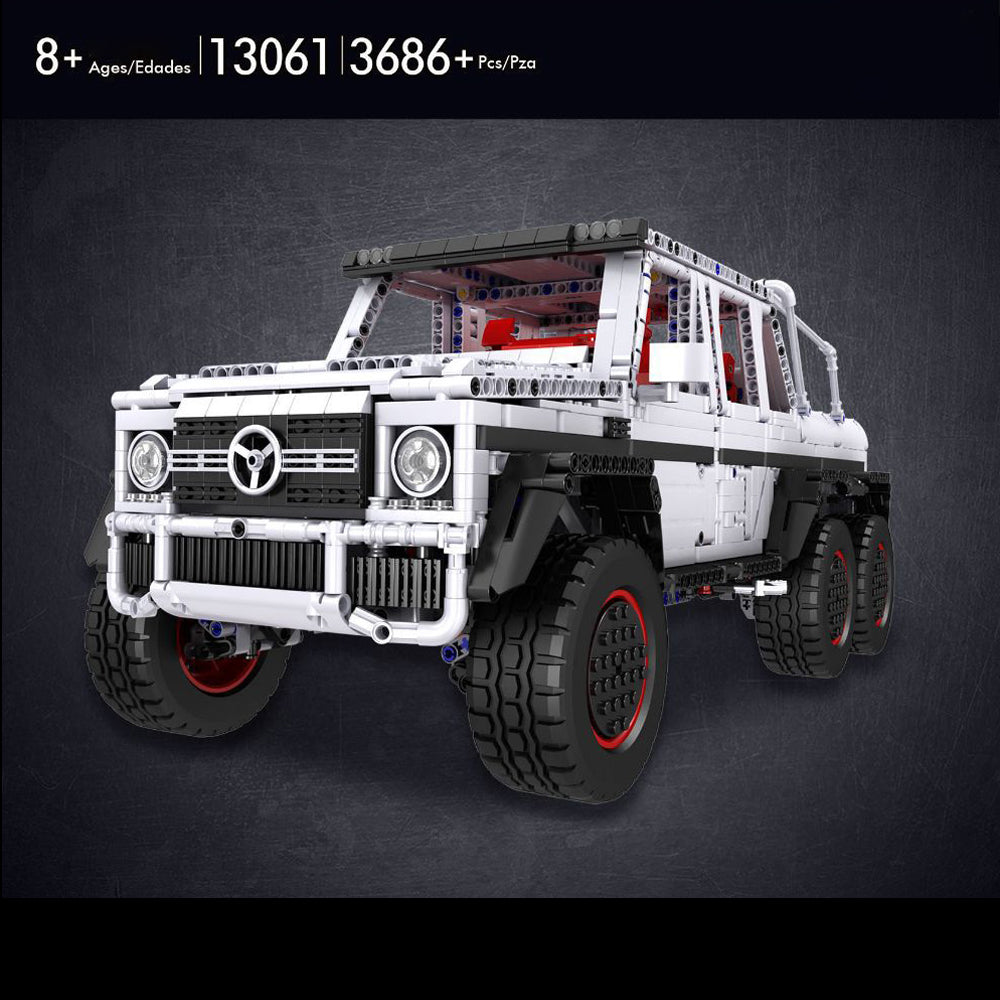 Technik Auto für Mercedes-Benz G700 Offroad-Fahrzeug, 6X6 Geländewagen, Technik Klemmbausteine Kompatibel mit LEGO Technik Auto