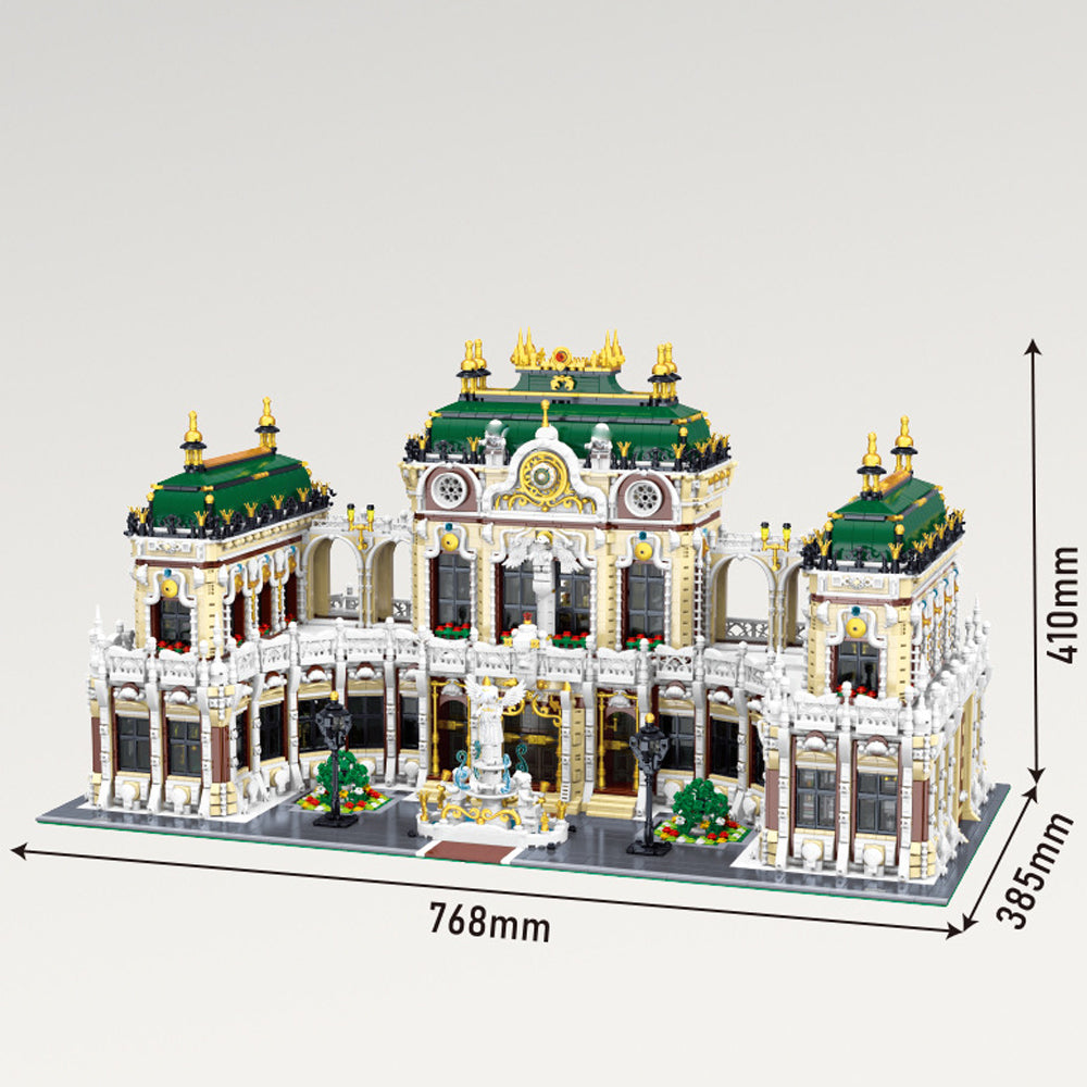 Luxus Palast für Iego Architecture Bausatz, 11900+ Teile Klemmbausteine Riesiges Architekturmodell MOC Architektur im Europäischen Stil KompatibeI mit Iego Architecture