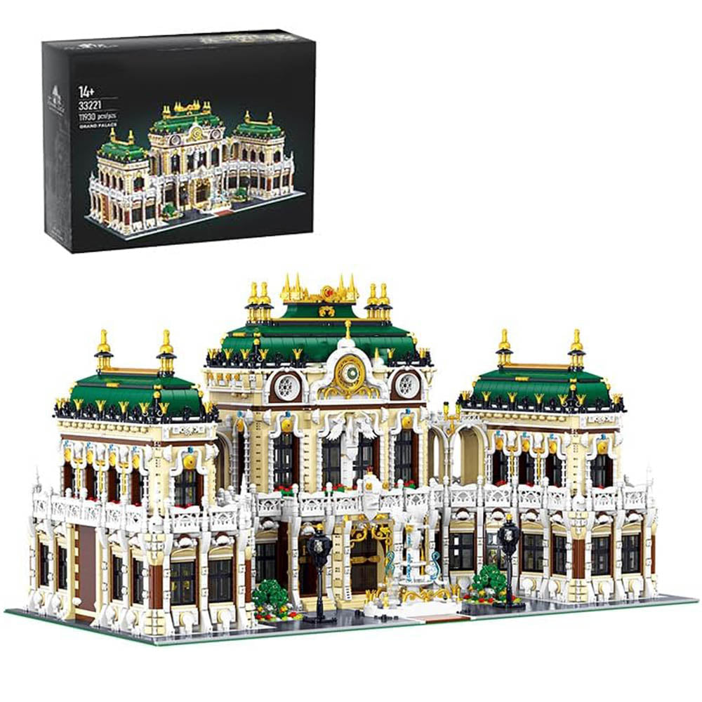 Luxus Palast für Iego Architecture Bausatz, 11900+ Teile Klemmbausteine Riesiges Architekturmodell MOC Architektur im Europäischen Stil KompatibeI mit Iego Architecture