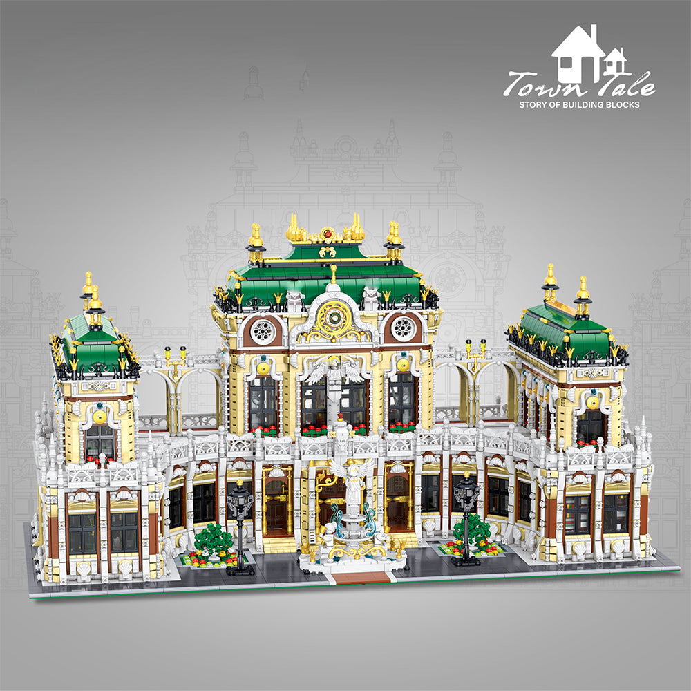 Luxus Palast für Iego Architecture Bausatz, 11900+ Teile Klemmbausteine Riesiges Architekturmodell MOC Architektur im Europäischen Stil KompatibeI mit Iego Architecture