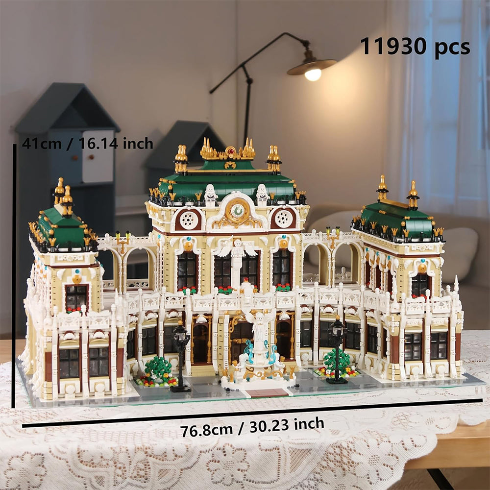 Luxus Palast für Iego Architecture Bausatz, 11900+ Teile Klemmbausteine Riesiges Architekturmodell MOC Architektur im Europäischen Stil KompatibeI mit Iego Architecture