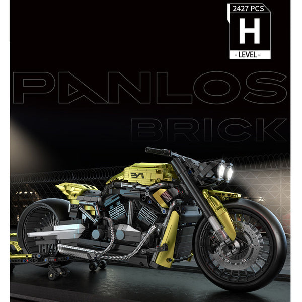 Technik Motorrad Bausatz für Harley Davidson Night Rod, 1:5 Groß Technik Motorrad ModeIIbausatz, 2420 Klemmbausteine Technik Motorrad Bausteinsatz für Kinder Erwachsene