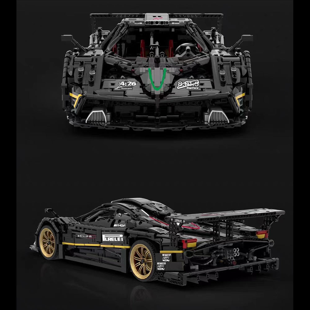 Technik Auto für Pagani Zonda R, 4500+ Teile Technik Auto Technik Sportwagen Modellbau Custom Bausteine Kompatibel mit Lego Technik Auto