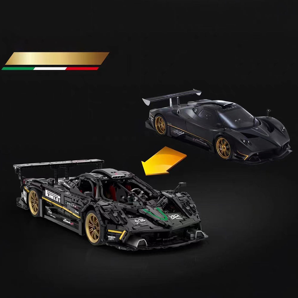 Technik Auto für Pagani Zonda R, 4500+ Teile Technik Auto Technik Sportwagen Modellbau Custom Bausteine Kompatibel mit Lego Technik Auto