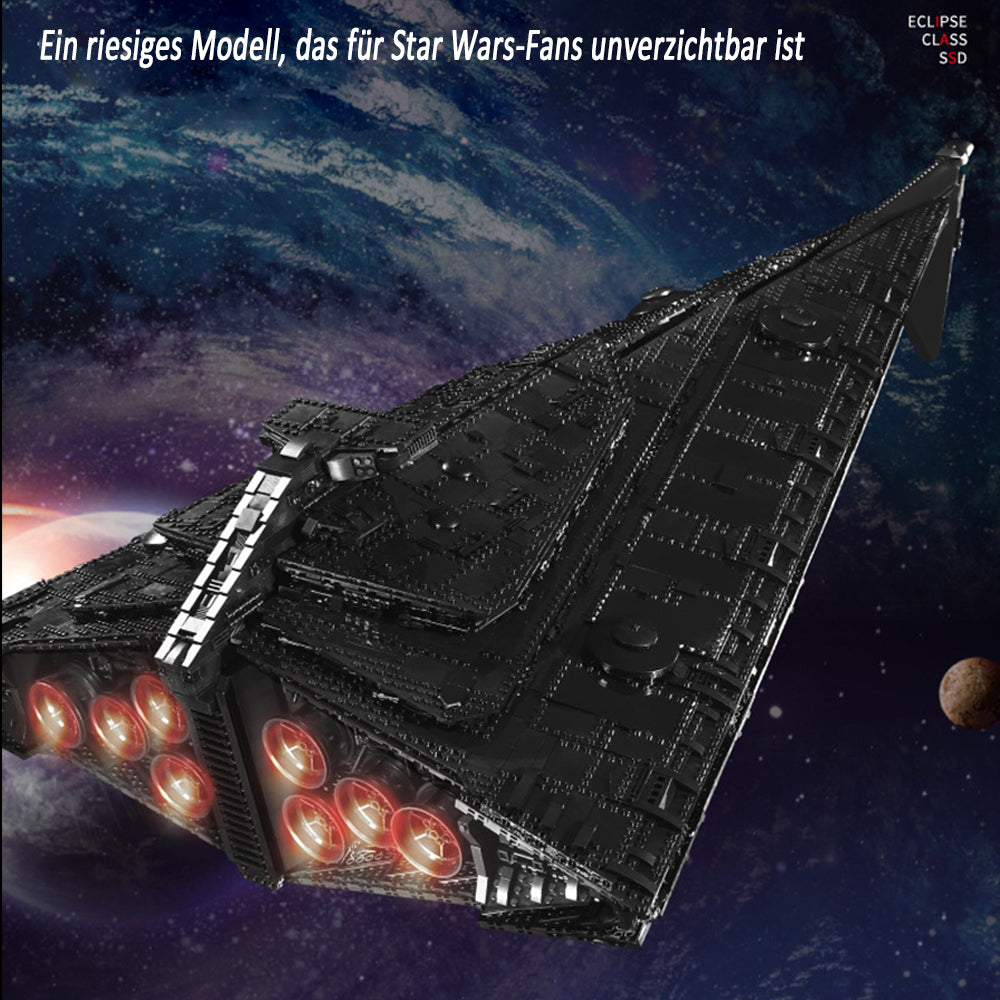 Eclipse Supersternenzerstörer für Lego Star Wars, 10368 Teile Raumschiff Modell Klemmbausteine Bauset Kompatibel mit Lego Star Wars