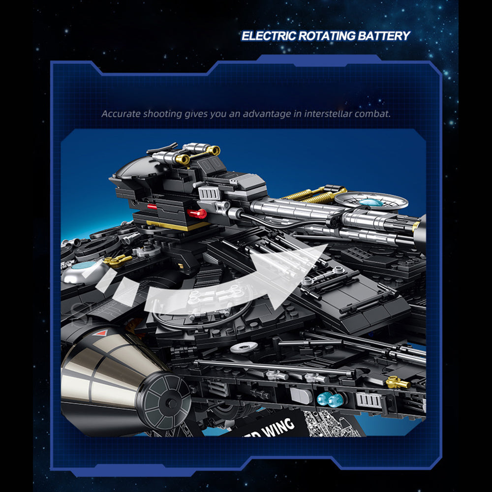 Millennium Falcon Mark II Raumschiff, 2700+ Teile Raumschiff Modell Klemmbausteine Bauset Kompatibel mit Lego Star Wars