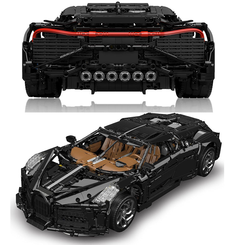 Technik Auto für Bugatti La Voiture Noire Supercar, 4680+ Teile Technik Auto Ferngesteuert, Technic Supersportwagen Modell Bausatz Kompatibel mit Lego Technik Auto