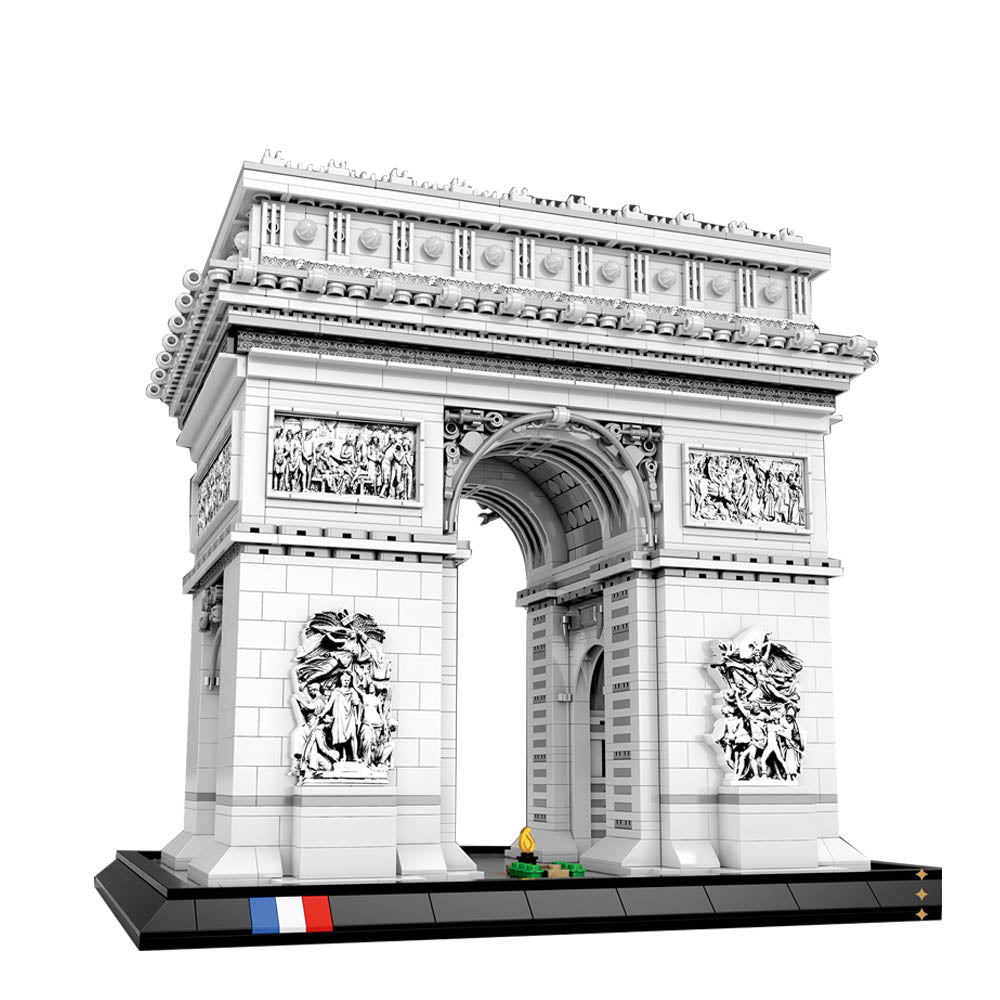 Reobrix 66024 Architecture Paris Triumphbogen für Lego Architecture, Riesiges Modell Klemmbausteine Bauset Kompatibel mit Lego Architecture