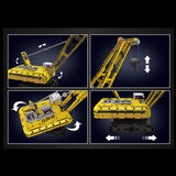 Technik Kran Ferngesteuert, 1292 Teile Technik Raupenkran Ferngesteuert Kranwagen Modell Klemmbausteine Bauset Kompatibel mit Lego Kran