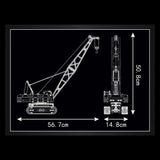 Technik Kran Ferngesteuert, 1292 Teile Technik Raupenkran Ferngesteuert Kranwagen Modell Klemmbausteine Bauset Kompatibel mit Lego Kran