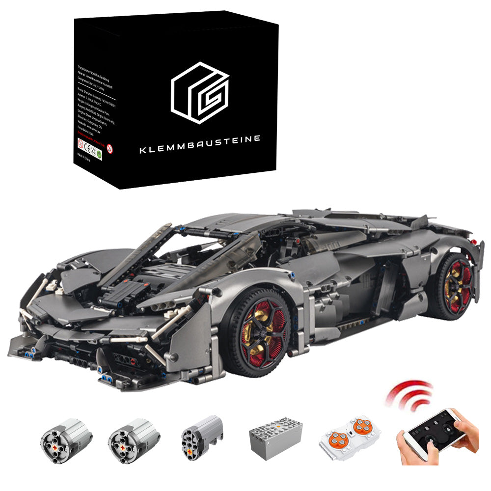 Technik Auto für Lamborghini Terzo Millennio, 3358 Teile Technik Auto Ferngesteuert Auto Motorisierte Sportwagen Modellbau Custom Bausteine Kompatibel mit Lego Technik Auto