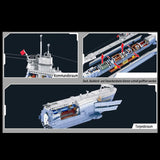 Panlos 628011 U-BOOT 120cm Modell, 6110+ Teile Technik VIIC U-Boot Riesiges Uboot militär Klemmbausteine Modell Set Kompatibel mit Lego Technik