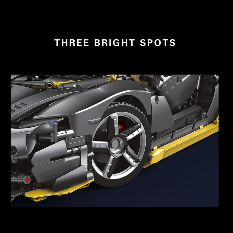 Technic Lamborghini Centenario, 3874 Klemmbausteine 1:8 Sportwagen Modell Technik Bausteine Kompatibel mit Lego Technik