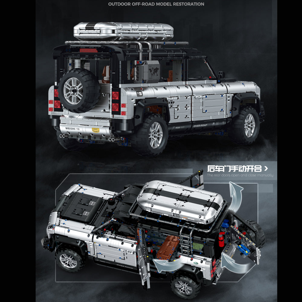 Technik Auto Land Rover Defender 110, 5260 Teile+ Technik Offroader 110 CIassic Bauset, Technik 10620