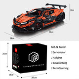 Technik Auto für Mclaren P1 Competition Supercar, Technik Sportwagen Modell Klemmbausteine Bauset Kompatibel mit Lego Technik Auto