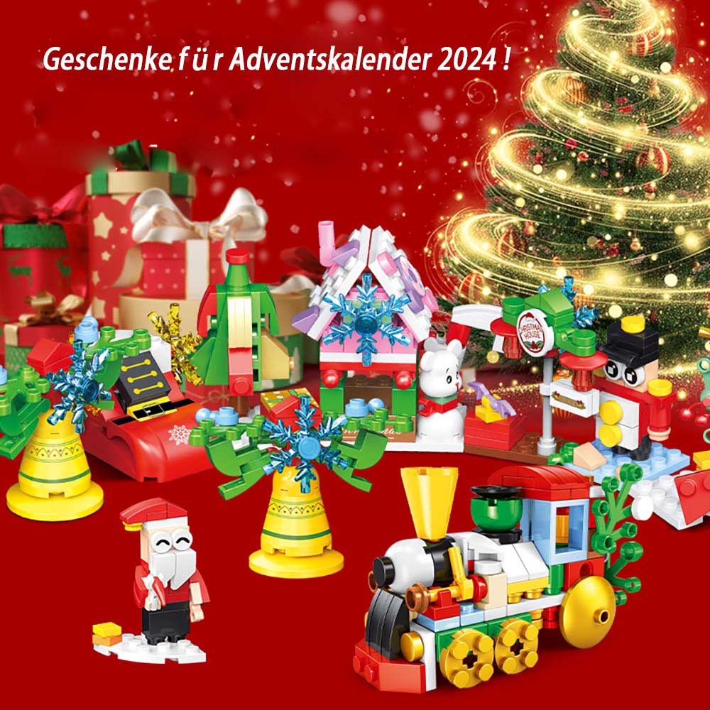 Adventskalender 2024 für lego Adventskalender, 24 Tage Bausatz, 24 Modell Set, Adventskalender Deko, Adventskalender Kinder, Weihnachten Countdown Kalender für Kinder