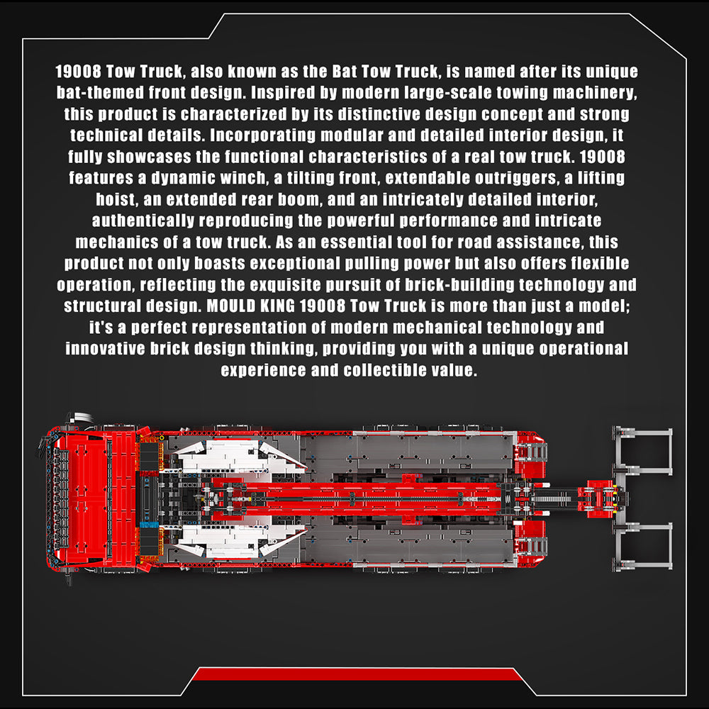 Technik Kranwagen Riesiges Kran Mit 19 M0T0R, 10960+ Teile Technik Kran Ferngesteuert, Technic Kran LKW Modell Bauset Kompatibel mit Lego Technik LKW