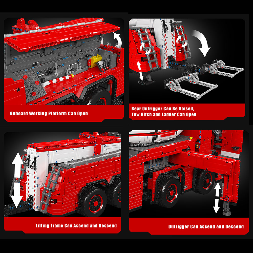 Technik Kranwagen Riesiges Kran Mit 19 M0T0R, 10960+ Teile Technik Kran Ferngesteuert, Technic Kran LKW Modell Bauset Kompatibel mit Lego Technik LKW