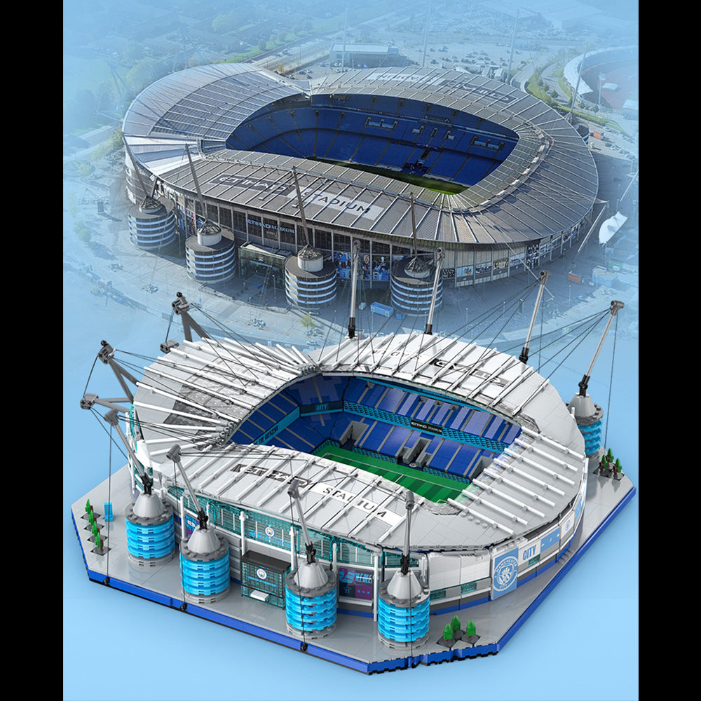 CADA C66022W City of Manchester Stadium Model,  4473 Teile Etihad Stadium Modelbau, Manchester City Stadion-Lizenz