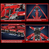 Technik Kran Ferngesteuert, 8500+ Teile Technik Kran Pneumatik LKW mit Kran, Technik Kran LKW Bausatz Kompatibel mit Lego Technik