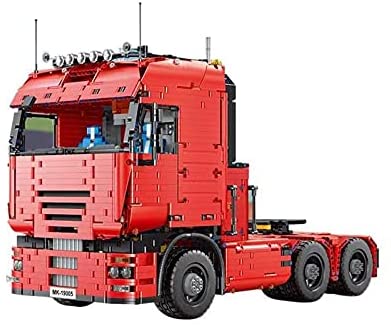RcBrick Technik Truck Technik LKW, 4825 Teile Technic LKW mit 7 Motoren, Akku/Empfänger und Fernsteuerung Set Kompatibel mit Lego Technik