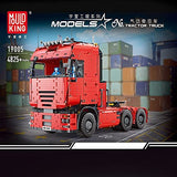 RcBrick Technik Truck Technik LKW, 4825 Teile Technic LKW mit 7 Motoren, Akku/Empfänger und Fernsteuerung Set Kompatibel mit Lego Technik