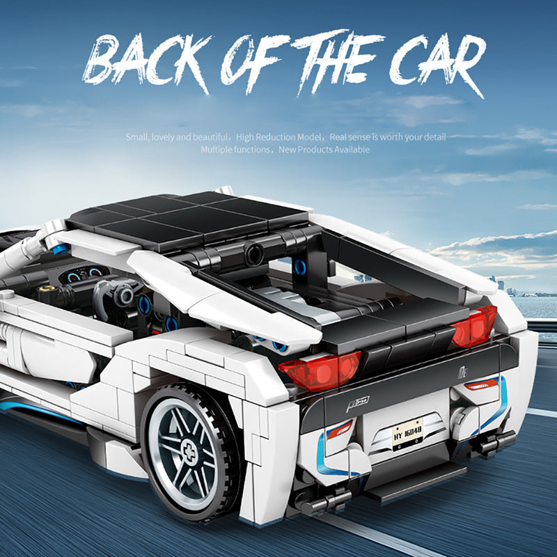 Technik Auto für BMW i8, 625 Teile Technik Supercar Technik Sportwagen Modell Bausatz Kompatibel mit Lego Technik Auto